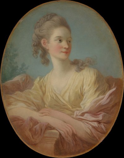 若い女性の肖像画、1770年代。 作： Jean Honore Fragonard