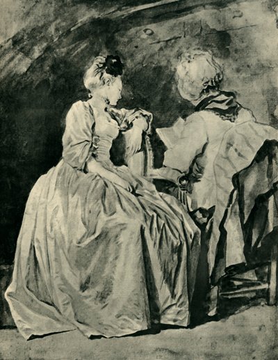 読書、c1778、1943。 作： Jean Honore Fragonard