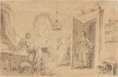 ベッドルーム 作： Jean Honore Fragonard
