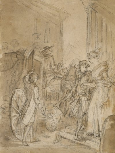 コーチによる出発 作： Jean Honore Fragonard