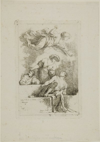 墓の弟子たち 作： Jean Honore Fragonard