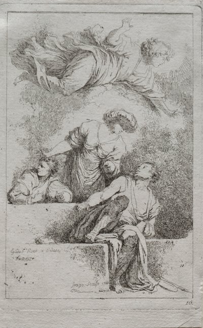 墓の弟子たち 作： Jean Honore Fragonard