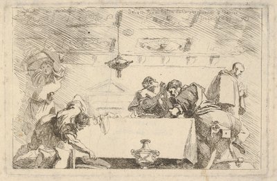 最後の晩餐、ca。 1761-64。 作： Jean Honore Fragonard