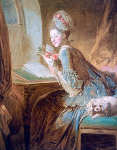 ラブレター、c1770 作： Jean Honore Fragonard