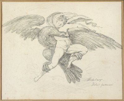 ミケランジェロの後のガニメデのレイプ 作： Jean Honore Fragonard