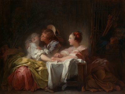 盗まれたキス、1760年頃 作： Jean Honore Fragonard
