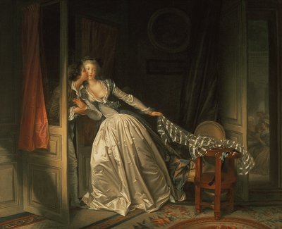 盗まれたキス、1788年頃 作： Jean Honore Fragonard