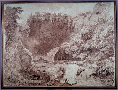 チボリのネプチューンの洞窟 ジャン・オノレ・フラゴナール（1732-1806）作 18世紀 ブザンソン美術博物館 作： Jean Honore Fragonard