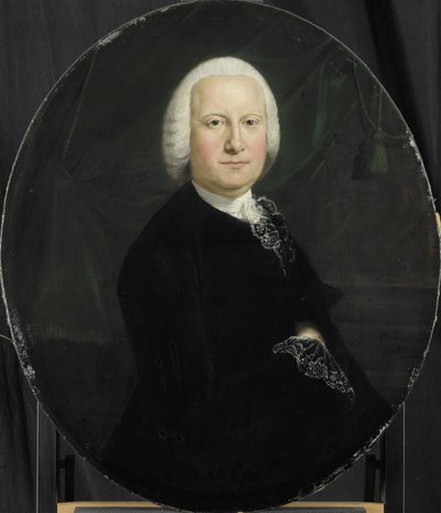 1742 年に選出されたオランダ東インド会社のロッテルダム商工会議所のディレクター、アドリアーン デュ ボワの肖像 作： Jean Humbert