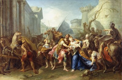 アンドロマケの休暇を取るヘクター、1727 作： Jean II Restout