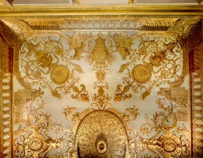 アンドレ・カモーはジャン・1世・ベラン（1640-1711）の後に、ホテル・ド・マイリーの寝室の皇室に向けて天井を言った。 作： Jean I  Berain