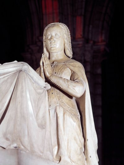 アンヌ・ドゥ・ブルターニュ（1477-1514）とルイ12世の墓のオラント。ジョン・ジュスト1世（1485-1549）による彫刻 作： Jean I Juste