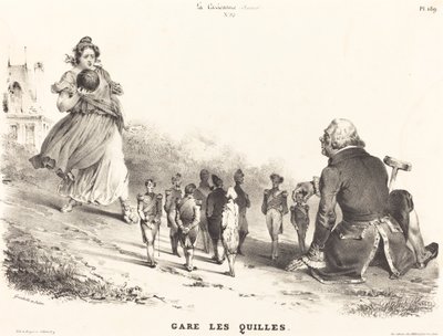 スキットルズを駐車する 作： Jean Ignace Isidore Grandville