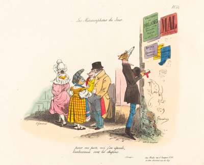 今日の変容：後悔、または次回まで決して 作： Jean Ignace Isidore Grandville