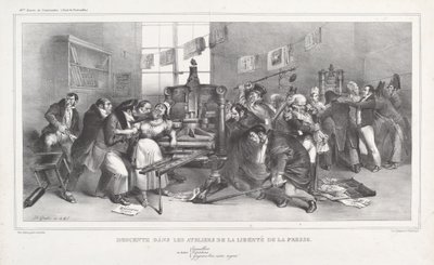 プレスワークショップの自由への降下 作： Jean Ignace Isidore Grandville, and Auguste Desperet