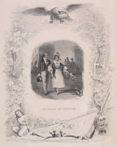 ベランジェの歌に出てくる人々の娘、1829年。 作： Jean Ignace Isidore Gérard