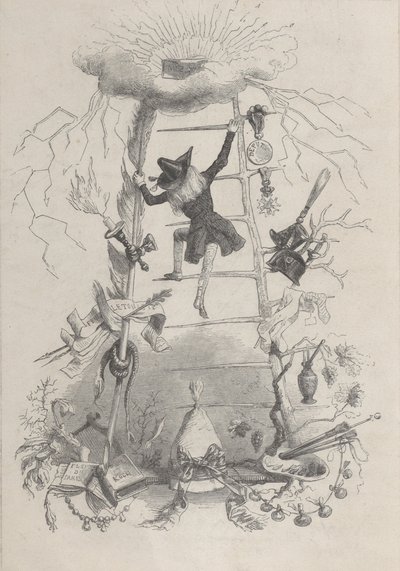 Jérôme Paturot, by Louis Reybaud, Paris, 1846年頃のイラスト。 作： Jean Ignace Isidore Gérard