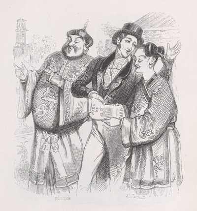 ベランジェ全集、1836年のパリのジャン。 作： Jean Ignace Isidore Gérard