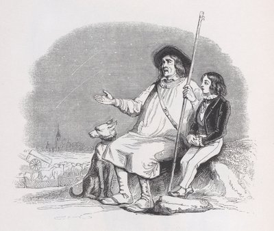 ベランジェ全集からの流れ星、1836年。 作： Jean Ignace Isidore Gérard