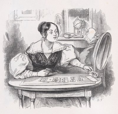 ベランジェ全集』（1836年）に収録されているカードです。 作： Jean Ignace Isidore Gérard