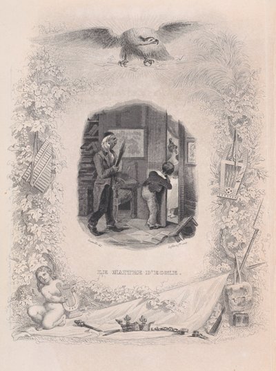 ベランジェの歌の校長、1829年。 作： Jean Ignace Isidore Gérard