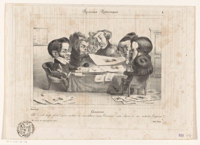 フランス検閲官の似顔絵 検閲（オブジェクトのタイトル） Parisiens Pittoresques (オブジェクトのシリーズ タイトル) 作： Jean Ignace Isidore Gérard Grandville