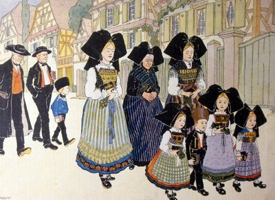 アルザス地方のフランスへの返還を記念するフランスの祝賀会 作： Jean Jacques Waltz
