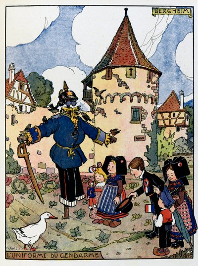 アルザスアワー; ベルクハイムの憲兵の制服。 作： Jean Jacques (1873 1951) Waltz