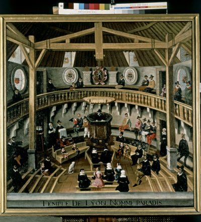 プロテスタンティズム（カルヴァン主義）：1564年、パラダイス神殿。 作： Jean Jacques (after) Perrissin