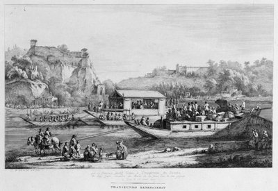 セーヌ川の船旅、1803年。   作： Jean Jacques Boissieu de
