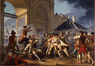 1790年8月31日、ナンシー事件で、若いデジルの英雄的な勇気、1794 作： Jean Jacques Francois Le Barbier