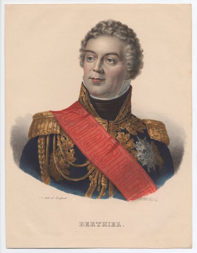 Louis-Alexandre Berthier 1753-1815、プリンスドゥワグラム、プリンスオブヌーシャテル、1835 作： Jean Jacques Francois Monanteuil