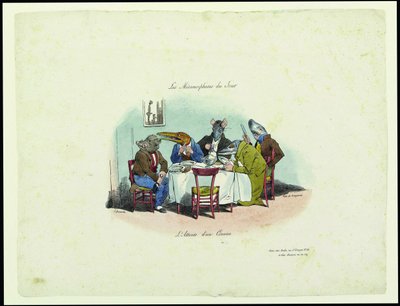 今日のメタモルフォーゼ。 ゲストを待っている その日の変身。 ゲを待っている 作： Jean Jacques Grandville
