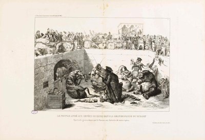 ヴァンパイア税に届けられた人々。 ラ・カリカチュア、1833年より。 作： Jean Jacques Grandville