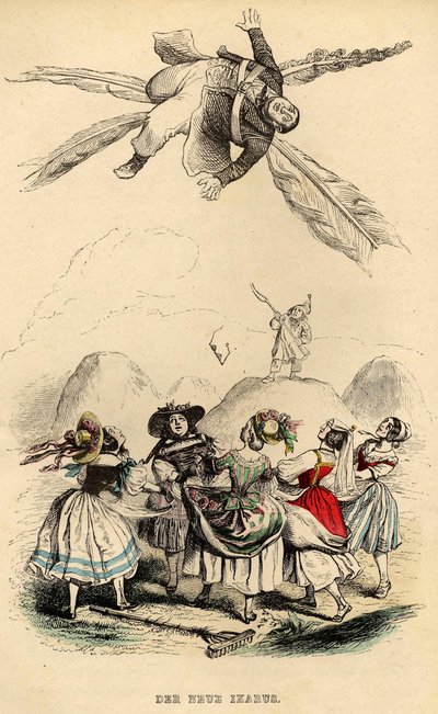 新しいイカロス、1840年代 作： Jean Jacques Grandville