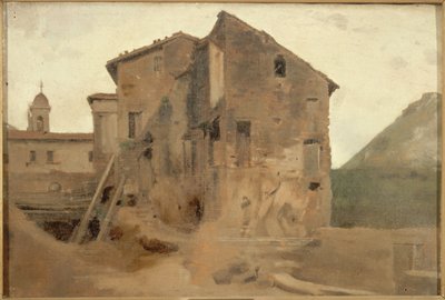 ローマの田舎での小節、1859年から1864年の間（油彩・カンヴァス） 作： Jean Jacques Henner