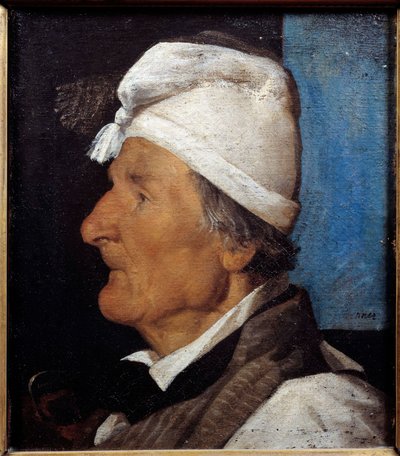 老いた建具職人ジャン・ヘルマンの肖像 ジャン・ジャック・ヘナー（1829-1905）の絵画 1845年 日0.45x0.36 m パリ、プティット・パレ美術館 作： Jean Jacques Henner