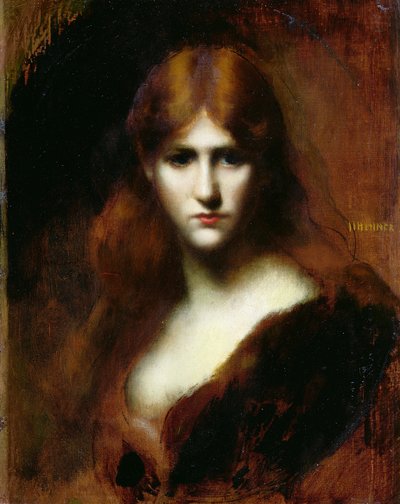 女性の肖像 作： Jean Jacques Henner