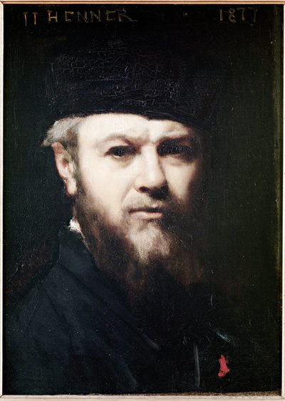自画像、1877 作： Jean Jacques Henner
