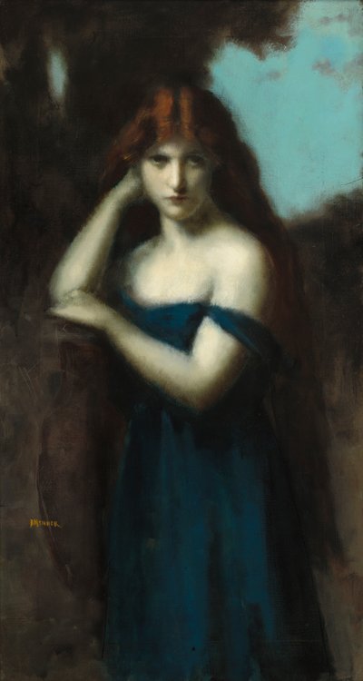 立っている女、1903年頃 作： Jean Jacques Henner