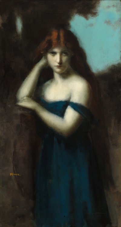 スタンディング・ウーマン」 1903年頃 作： Jean Jacques Henner