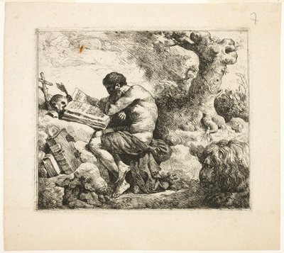 聖ジェローム 作： Jean Jacques Lagrenee