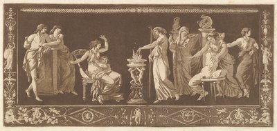 犠牲のシーン アンティークの犠牲、さまざまな構成のコレクションのフリーズと...、1784年から。 作： Jean Jacques Lagrenee