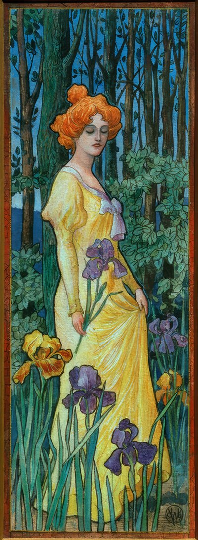 虹彩を持つ女性 作： Jean Jacques Waltz