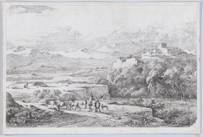ファン デル カベルの後の風景、1773 年頃。 作： Jean Jacques de Boissieu