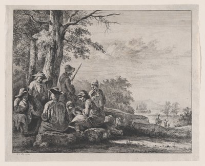 農民の休息、1803年。 作： Jean Jacques de Boissieu