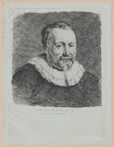 肖像画、ヴァン ダイクにちなんで、1770 年。 作： Jean Jacques de Boissieu