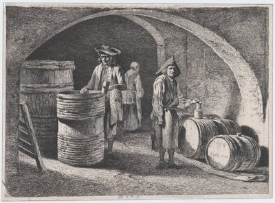 小さなクーパー、1770年。 作： Jean Jacques de Boissieu