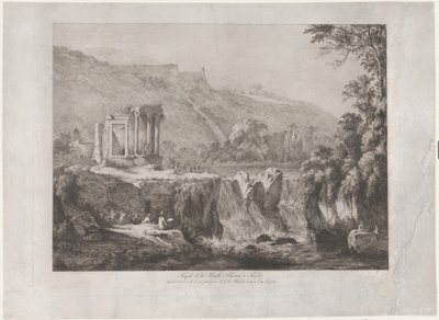 1809年、ティブルティンのシビュラ神殿の眺め。 作： Jean Jacques de Boissieu