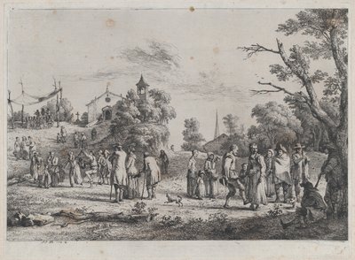 村の祭典、1773 年。 作： Jean Jacques de Boissieu